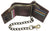 RFID Blocking Men's Tri-fold Vintage Leather Biker Chain Wallet With Snap Closure RFID610946RHU