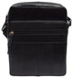 K126 Leather Messenger Crossbody Shoulder Bag for Men Work Business Casual Adjustable Straps