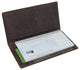 RFID Vintage Genuine Leather Long Bifold Checkbook Cover Holder for Men & Women 9-Series 156HTC