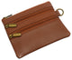8102 cF Women's Genuine Leather Coin Purse Mini Pouch Change Wallet with Key Ring