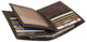 CAZORO RFID Blocking Men's Hipster Bifold Vintage Leather Multi-Card ID Holder European Wallet RFID935502HTC