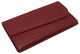 RFIDCN2575 Women's Genuine Leather RFID Trifold Checkbook Slim Wallet for Ladies