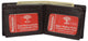 Genuine Leather RFID Blocking Double Flap 3 ID Window Bifold Wallet 630590