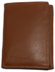 RFID Blocking Genuine Leather Trifold Classic Style Wallet 631107