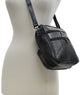 New Small Black Leather Organizer Shoulder Hand Bag Purse 128 547-[Marshal wallet]- leather wallets