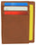 RFID510016 Swiss Marshall RFID Blocking Front Pocket Leather Slim Credit Card Case Holder Wallet
