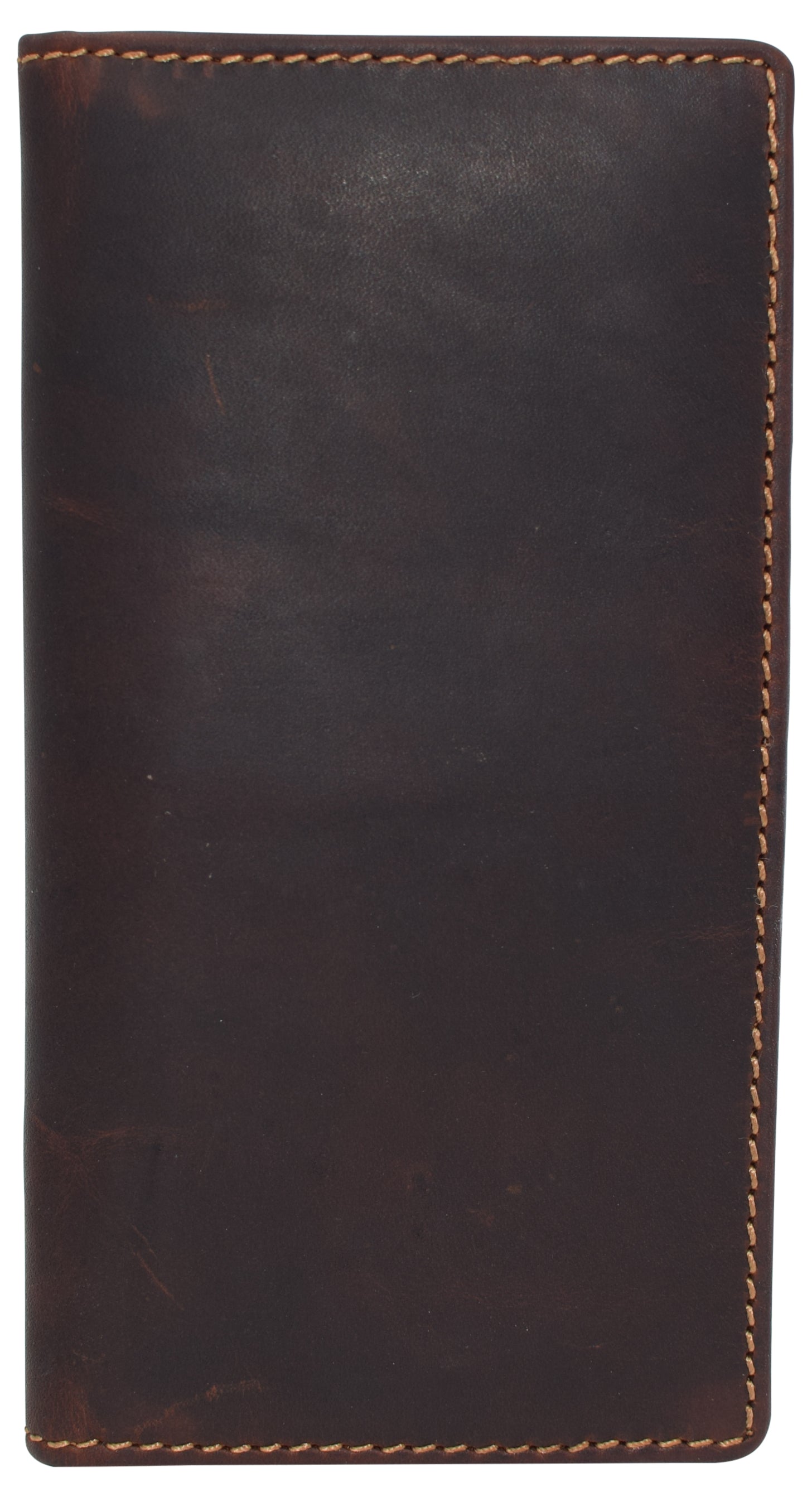 Leatherboss Vintage Men's Slim Bifold Wallet – RFID Blocking, Brown Leather, Credit Card Holder