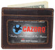RHURFID Vintage Leather Front Pocket Wallet Slim Minimalist Secure Thin Credit Card Holder RFID610370RHU