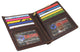 RFID Blocking 2 ID Bifold Hipster Credit Card Wallet Vintage Leather RFID611502RHU