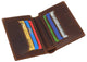 Mens Slim Bifold Vintage Leather Wallet RFID Blocking Vertical Credit Card Slots Holder Wallets for Men RFID610138RHU