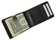 thumbnail image 2 of Ostrich Embossed Leather Slim Magnetic Money Clip – 3 Credit Card Holder, Black 2 of 3