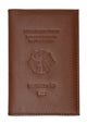 Genuine Leather Passport Wallet Credit card Holder with British Emblem Embossed for International Travel 601 BLIND UK-[Marshal wallet]- leather wallets