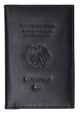 Genuine Leather Passport Wallet Credit card Holder with British Emblem Embossed for International Travel 601 BLIND UK-[Marshal wallet]- leather wallets
