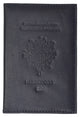 France Passport Cover Genuine Leather Passport Holder Travel Wallet with Embossed REPUBLIQUE FRANCAISE 151 BLIND France-[Marshal wallet]- leather wallets