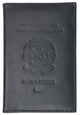 Italy Passport Wallet with Credit Card Holder Genuine Leather Passport Cover with Italy Emblem Embossed Passaporto 601 BLIND Italy-[Marshal wallet]- leather wallets