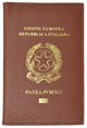 Italy Passport Wallet Genuine Leather Passport holder with Italy Emblem Imprinted Passaporto 151 Italy-[Marshal wallet]- leather wallets
