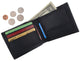 Mens Premium Leather Wallet Lamb Bifold W Coin Pouch P59-[Marshal wallet]- leather wallets