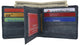Waterproof Eel Skin Mens Bifold Middle Flap Card ID Wallet EW709-[Marshal wallet]- leather wallets