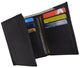 Men's Genuine Leather Trifold Credit Card Money Holder Wallet W/Outside ID Window P1355-[Marshal wallet]- leather wallets