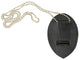 2521 TABK/Clip on Badge holder with neck strap-[Marshal wallet]- leather wallets