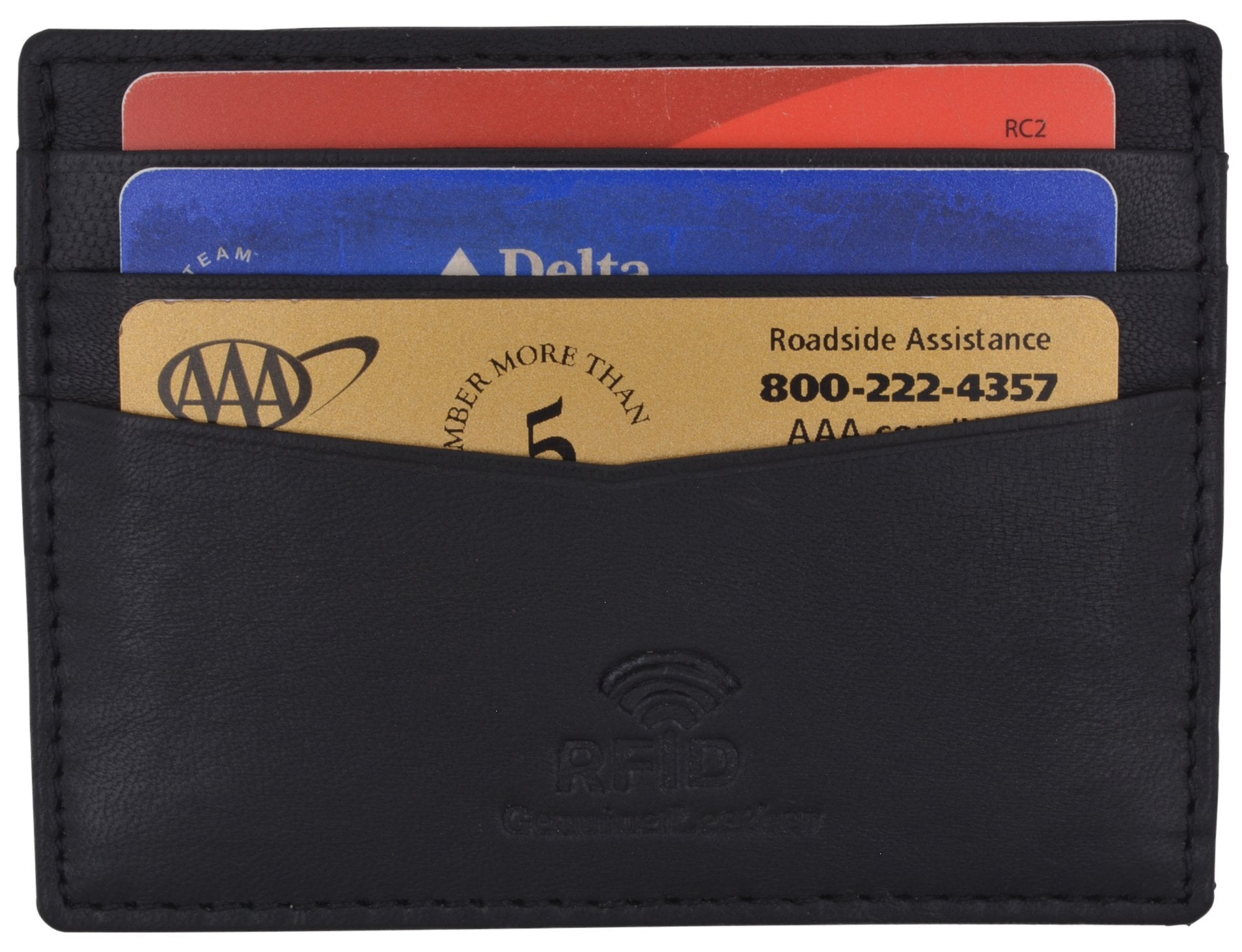 Rfid Blocking Slim Credit Card Holder Thin Minimalist Front Pocket Genuine Leather Wallet with Id Card Window - Walmart Supplies Rfid Blocking Slim Credit Card Holder Thin Minimalist Front Pocket Genuine Leather Wallet with Id Card Window - Walmart Supplies