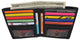 New RFID Blocking Genuine Leather Slim Hipster Bifold ID Credit Card Wallet RFIDCN2502-[Marshal wallet]- leather wallets