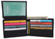 Boys Slim Flap Up ID Card Bifold Leather Wallet K400-[Marshal wallet]- leather wallets