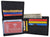 Men's Cowhide Leather USA Flag Eagle Logo RFID Bifold Wallet /53HTC Eagle Flag-[Marshal wallet]- leather wallets