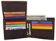 Guadalupe Virgin Logo RFID Genuine Leather Mens Bifold Wallet /53HTC Guadalupe Virgin-[Marshal wallet]- leather wallets