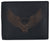 New Skull & Wings Printed Logo Mens RFID Bifold Genuine Leather Wallet /53HTC Skull Wings-[Marshal wallet]- leather wallets