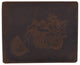 Men's Motorcycle Biker Logo RFID Blocking Genuine Leather Bifold Wallet /53HTC Biker-[Marshal wallet]- leather wallets