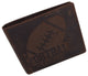 Football Logo Mens RFID Blocking Genuine Leather Bifold Wallet /53HTC Football-[Marshal wallet]- leather wallets