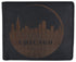 Chicago City Logo RFID Mens Leather Credit Card ID Bifold Wallet /53HTC Chicago