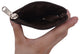 Genuine Leather Coin Change Purse With Front ID Window & Key Ring 710 Assorted color