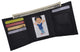 Genuine Leather Kids Slim Compact ID and Coin Pocket Trifold Boys Black Wallet K700-[Marshal wallet]- leather wallets