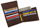 RFID Vintage Genuine Leather Men's Flap up Bifold Card ID Holder Wallet RFID53HTC-[Marshal wallet]- leather wallets