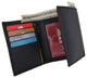RFID Blocking Mens Trifold Wallet W/Removable Credit Card ID Holder RFIDCN1955-[Marshal wallet]- leather wallets