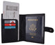 Passport Holder Cover Leather Wallet Card Case Travel Document Organizer 1051-[Marshal wallet]- leather wallets