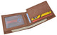 Mens Wallet RFID Genuine Leather Bifold Wallets For Men USA Stars & Stripes Design RFID61T53HU