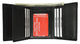 Mens Black Leather Wallet Classic Trifold ID Window 60 1107 BK-[Marshal wallet]- leather wallets