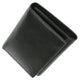 Mens Black Leather Wallet Classic Trifold ID Window 60 1107 BK-[Marshal wallet]- leather wallets