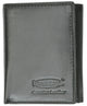 New Mens Black Leather Lamb Wallet Classic Trifold with Marshal Logo 60 1107 BK LOGO-[Marshal wallet]- leather wallets