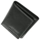 New Mens Black Leather Lamb Wallet Classic Trifold with Marshal Logo 60 1107 BK LOGO-[Marshal wallet]- leather wallets