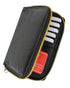 RFID Premium Leather Men's Passport Bifold Zip Around Wallet ID & Credit Card Holder RFID P 701