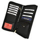 RFID Premium Leather Zipper Travel Credit Card Passport Wallet RFID P 663-[Marshal wallet]- leather wallets