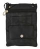 Genuine Leather Cross Body Bag With Front Button Pocket 1410-[Marshal wallet]- leather wallets