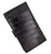 Eel Skin Leather Credit Card Holder Wallet 19 Card Slots & 1 ID Window With Snap E 1629-[Marshal wallet]- leather wallets