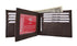 RFID Blocking Premium Soft Leather Croco Pattern  Men's Multi-Card Compact Center Flip Bifold Wallet RFIDP52CR