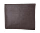 RFID Blocking Premium Soft Leather Croco Pattern  Men's Multi-Card Compact Center Flip Bifold Wallet RFIDP52CR-[Marshal wallet]- leather wallets