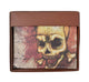Skull Men's Genuine Leather Bifold Multi Card ID Center Flap Wallet 1246-18-[Marshal wallet]- leather wallets